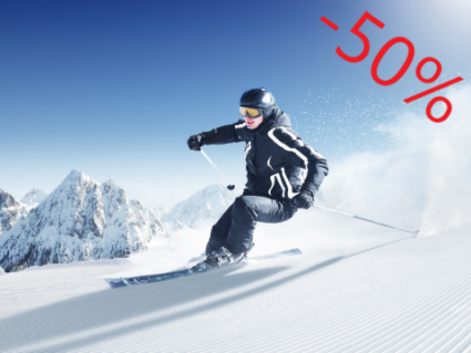 SKI DURING THE WEEK -50% CHEAPER!